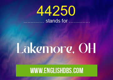44250 means Lakemore, OH 44250