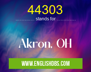 44303 means Akron, OH 44303