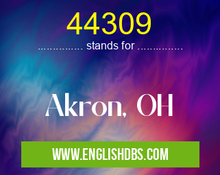 44309 means Akron, OH 44309