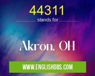 44311 means Akron, OH 44311
