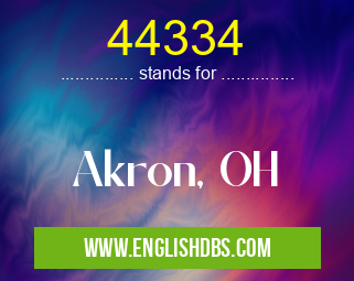 44334 means Akron, OH 44334