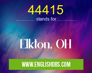 44415 means Elkton, OH 44415