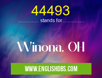 44493 means Winona, OH 44493
