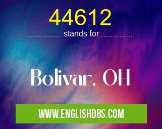 44612 means Bolivar, OH 44612
