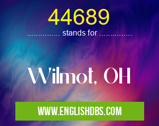 44689 means Wilmot, OH 44689