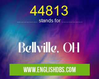 44813 means Bellville, OH 44813