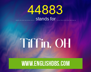 44883 means Tiffin, OH 44883