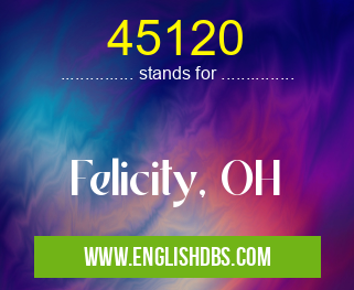 45120 means Felicity, OH 45120
