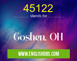 45122 means Goshen, OH 45122