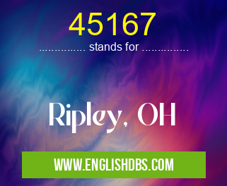 45167 means Ripley, OH 45167