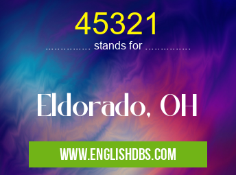 45321 means Eldorado, OH 45321