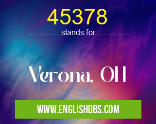 45378 means Verona, OH 45378