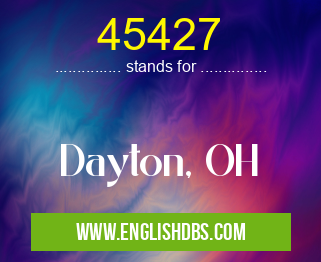 45427 means Dayton, OH 45427
