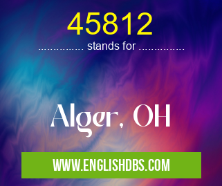 45812 means Alger, OH 45812