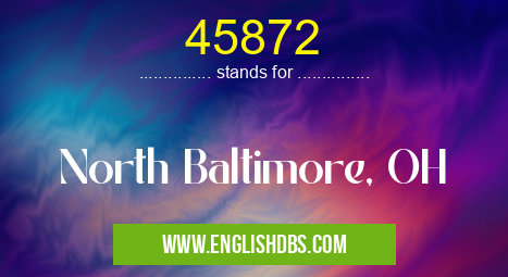 45872 means North Baltimore, OH 45872