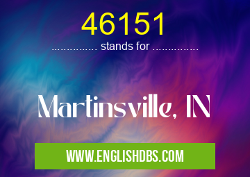 46151 means Martinsville, IN 46151