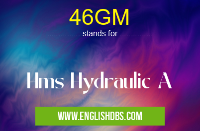 46GM means Hms Hydraulic A 46GM