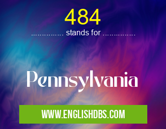 484 means Pennsylvania 484