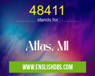 48411 means Atlas, MI 48411