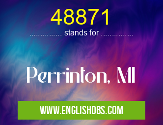 48871 means Perrinton, MI 48871