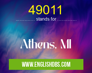 49011 means Athens, MI 49011