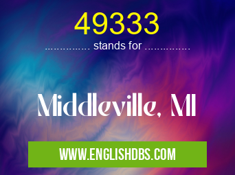 49333 means Middleville, MI 49333