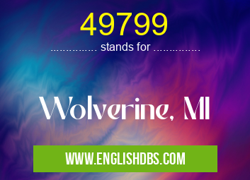 49799 means Wolverine, MI 49799