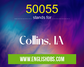 50055 means Collins, IA 50055