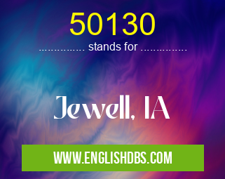 50130 means Jewell, IA 50130