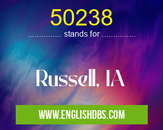 50238 means Russell, IA 50238