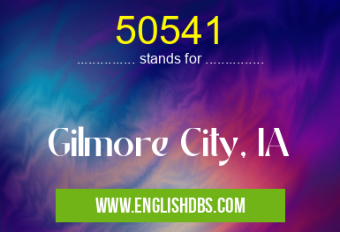 50541 means Gilmore City, IA 50541