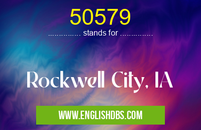 50579 means Rockwell City, IA 50579