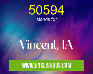 50594 means Vincent, IA 50594