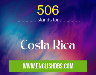 506 means Costa Rica 506