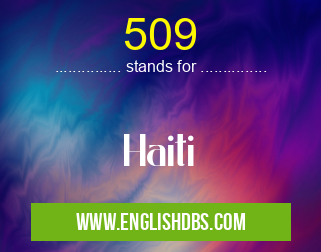 509 means Haiti 509