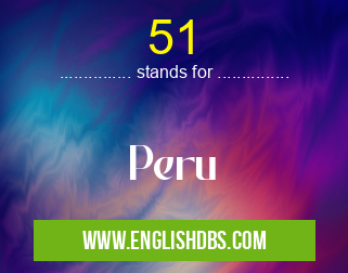 51 means Peru 51