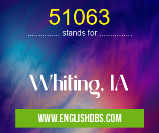 51063 means Whiting, IA 51063