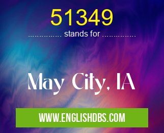 51349 means May City, IA 51349