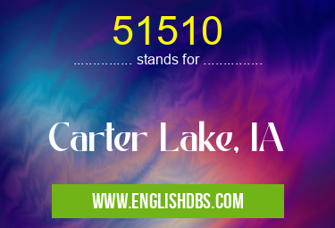 51510 means Carter Lake, IA 51510