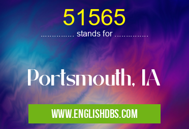 51565 means Portsmouth, IA 51565