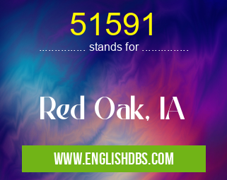 51591 means Red Oak, IA 51591