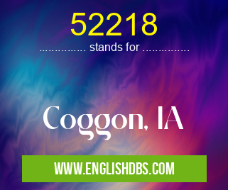 52218 means Coggon, IA 52218