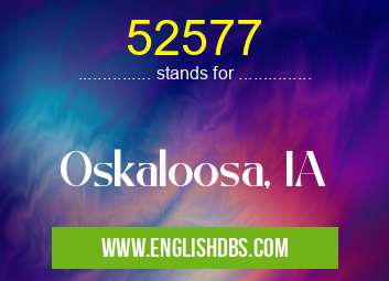 52577 means Oskaloosa, IA 52577
