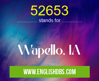 52653 means Wapello, IA 52653