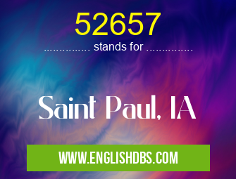 52657 means Saint Paul, IA 52657