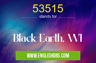 53515 means Black Earth, WI 53515