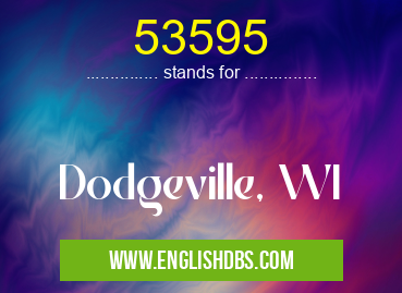 53595 means Dodgeville, WI 53595