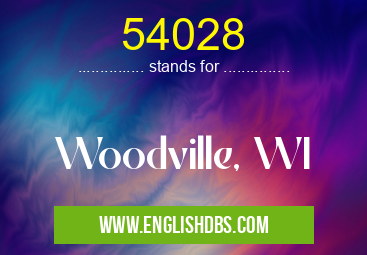 54028 means Woodville, WI 54028
