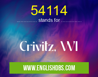54114 means Crivitz, WI 54114
