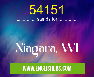 54151 means Niagara, WI 54151